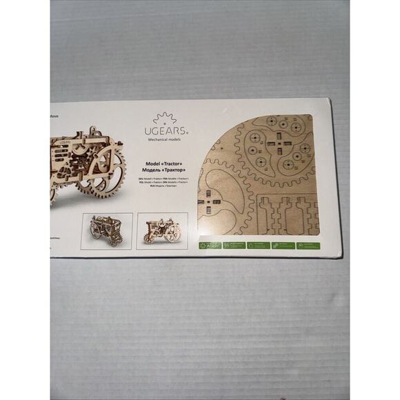 UGEARS TRACTOR 3D Puzzle Wooden Mechanical Model Kit SEALED NEW Ukraine - Picture 3 of 8